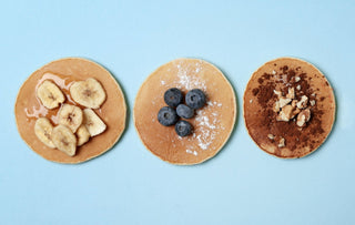 Fluffige vegane Bananen-Pancakes