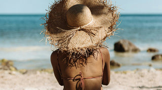 Frau am Strand