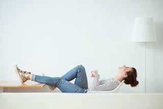 Frau lernt Selbstfürsorge