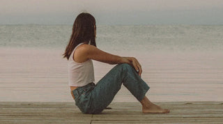Frau am Meer
