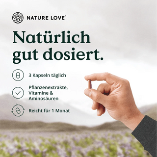 Nature Love Energiefluss für Männer Kapseln - Vitamine, Nährstoff-Komplex