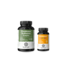 Zwei schwarze Flaschen mit der Aufschrift „Probiona – Family-Set“ von Nature Love, vor einem schlichten weißen Hintergrund.